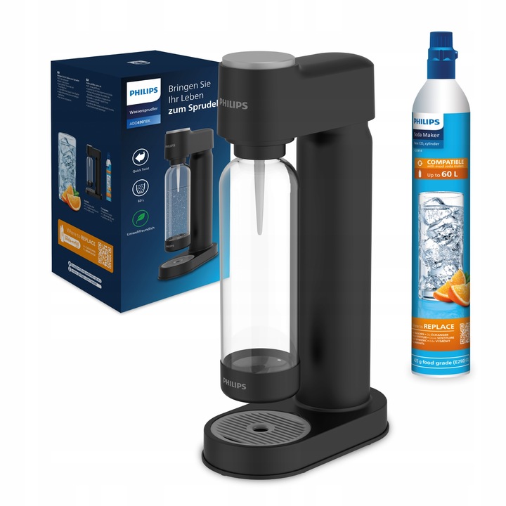 Saturator do wody gazowanej PHILIPS butelka nabój