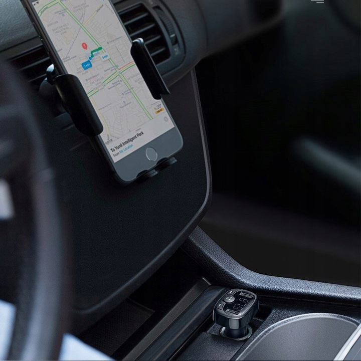 BASEUS TRANSMITER ADAPTER ŁADOWARKA BLUETOOTH FM MICRO SD DO AUTA