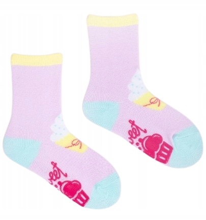 6 - PAK Skarpetki ANTYPOŚLIZGOWE ABS 6 PAR skarpety dziewczęce 17 - 19