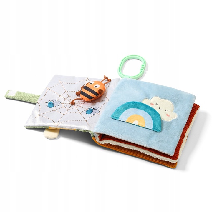 KSIĄŻECZKA SENSORYCZNA EDUKACYJNA MIĘKKA ZAWIESZKA 0+ 1531 BABYONO