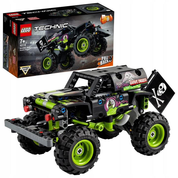 LEGO TECHNIC Monster Jam Grave Digger 42118 + GRATIS List do Mikołaja!