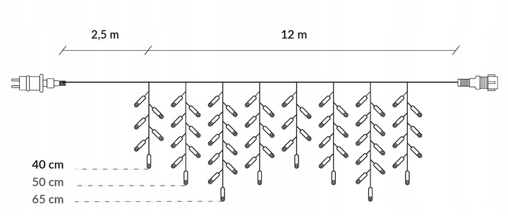 LAMPKI SOPLE 300 LED ZEWNĘTRZNE CHOINKOWE FLASH KURTYNA GIRLANDA ŚWIETLNA