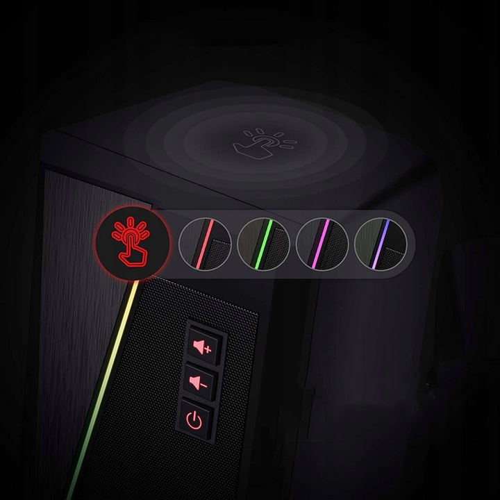 Głośniki Komputerowe Zasilanie USB Bluetooth + AUX