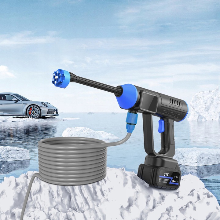 MYJKA CIŚNIENIOWA AKUMULATOROWA 21V 30BAR 15000mAh ZESTAW LCD