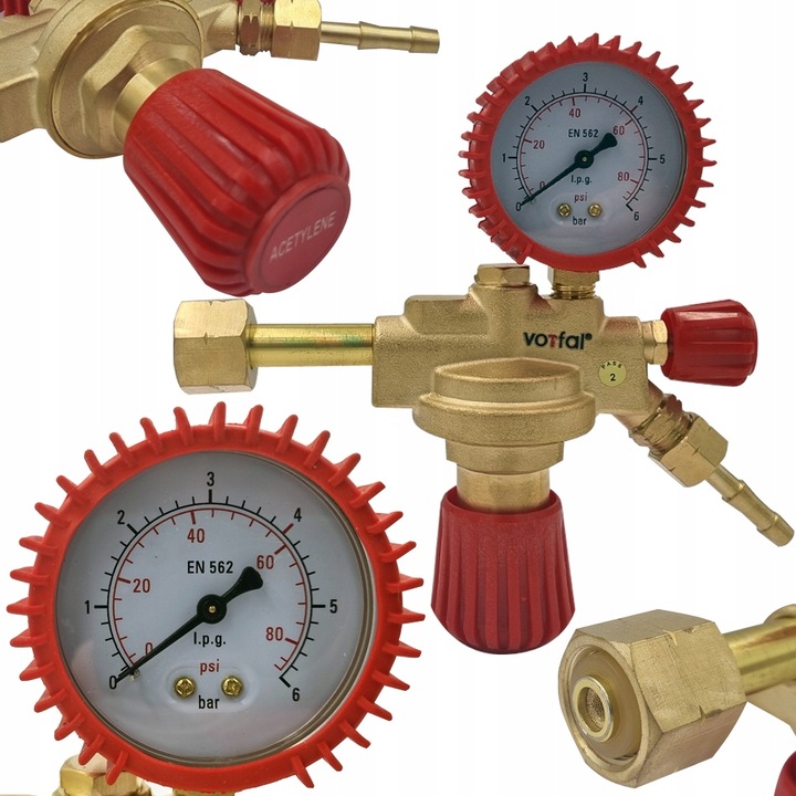 REDUKTOR BUTLOWY GAZU LPG PROPAN-BUTAN Z MANOMETREM REDUKCJA PALNIK GAZOWY