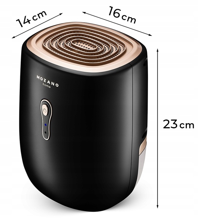 OSUSZACZ POWIETRZA POCHŁANIACZ WILGOCI 30W 800ml CICHY DOM + SAMOCHÓD 12V