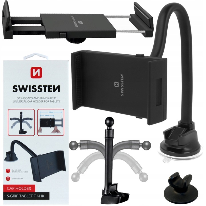 SWISSTEN Samochodowy uchwyt na tablet tel do 10"