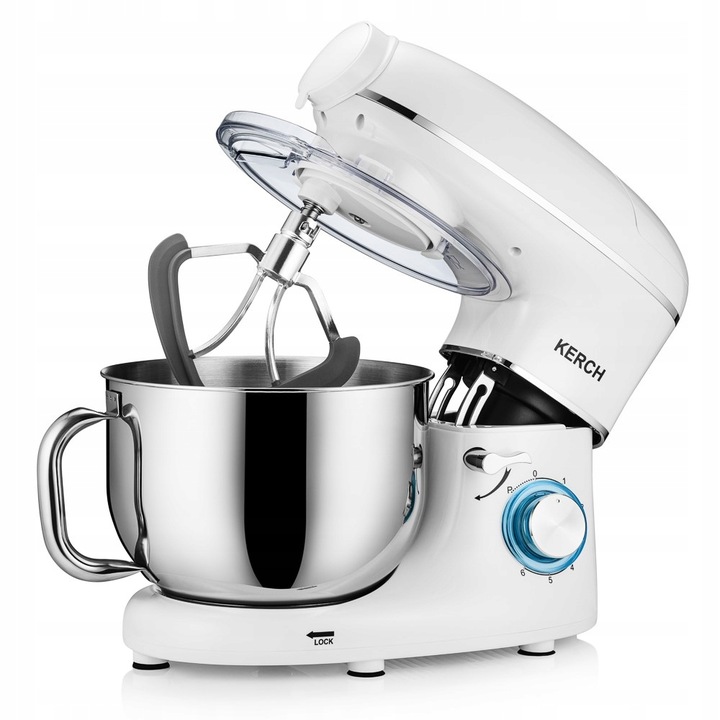 ROBOT KUCHENNY PLANETARNY MIKSER Z MISĄ KERCH ROTARY 4000W WHITE 6,2L