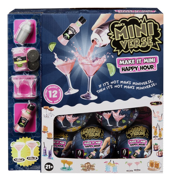 MGA's Miniverse Make It Mini Happy Hour Mini Collectibles, Blind Packaging