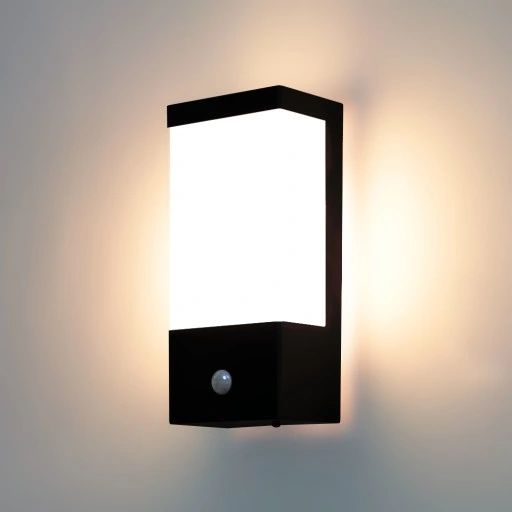 LAMPA Z CZUJNIKIEM RUCHU I ZMIERZCHU KINKIET ZEWNETRZNY DO LED E27