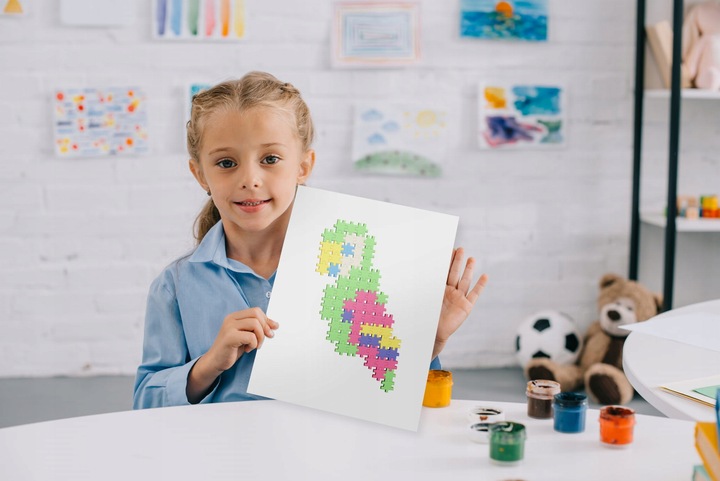 KLOCKI KONSTRUKCYJNE Dla Dzieci Wafle MELI Minis Pastel 400 elementów