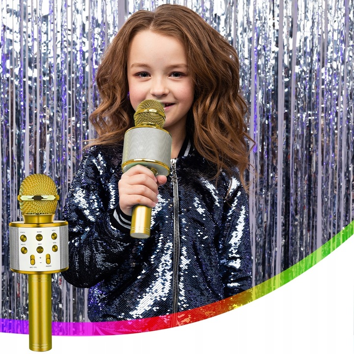 MIKROFON BEZPRZEWODOWY KARAOKE GŁOŚNIK BLUETOOTH PREZENT DLA DZIECI