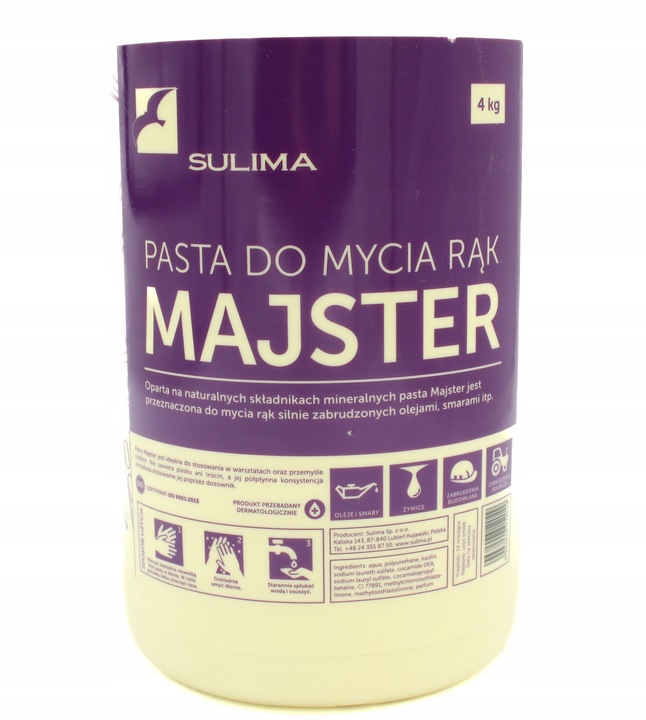 Pasta do mycia rąk MAJSTER 4 kg