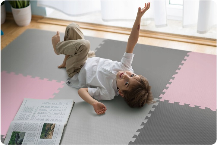 MATA PIANKOWA EVA PUZZLE EDUKACYJNA MIĘKKA DLA DZIECI 180x180cm RICOKIDS