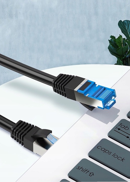 KABEL SIECIOWY LAN PATCHCORD ZŁOTY MIEDŹ + SFTP CAT7 ROUTER kat 7 RJ45 10M