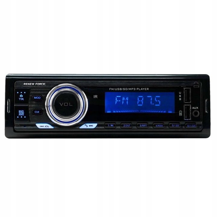 Radio Samochodowe 1-DIN RDS Bluetooth USB AUX Pilot ODŁĄCZANY PANEL Jakość