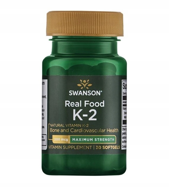 NATURALNA WITAMINA K2 MK-7 200mcg KOŚCI SWANSON