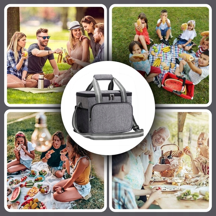 Torba Termiczna ŚNIADANIOWA duża na śniadanie jedzenie napoje LUNCH BOX