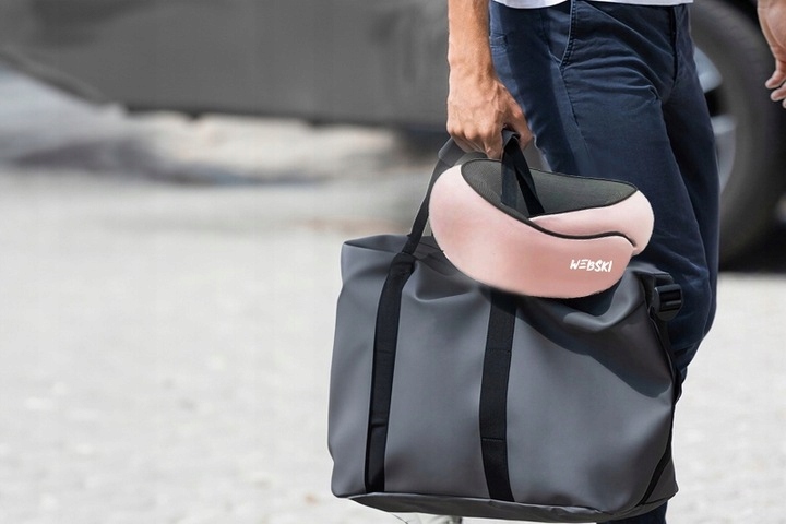 WYGODNA PODUSZKA ROGAL NA SZYJE MEMORY PIANKA PODRÓŻNA ZDEJMOWANA PODSZEWKA