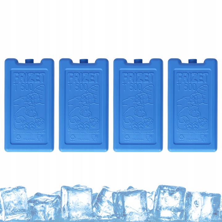 Wkłady chłodzące mrożące do lodówki samochodowej torby termicznej 4x500ml