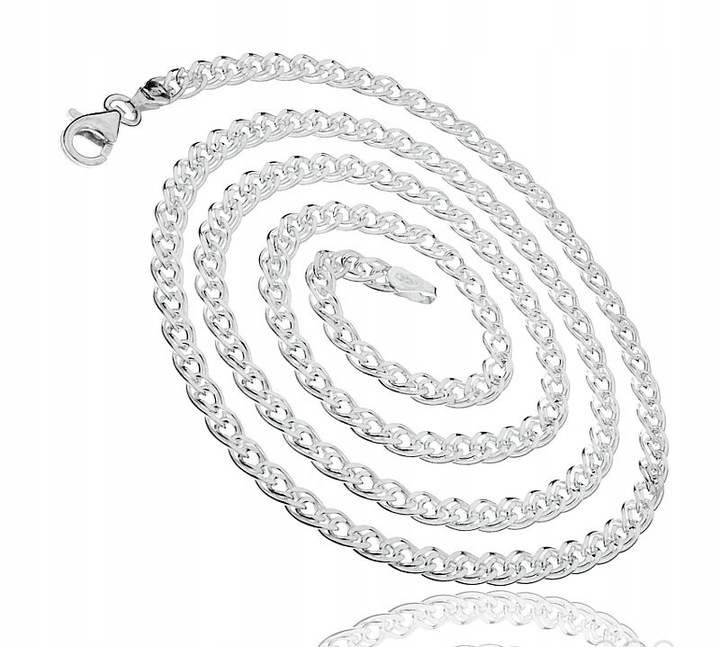 ŁAŃCUSZEK SREBRNY 925 MONALIZA SZEROKI PREZENT