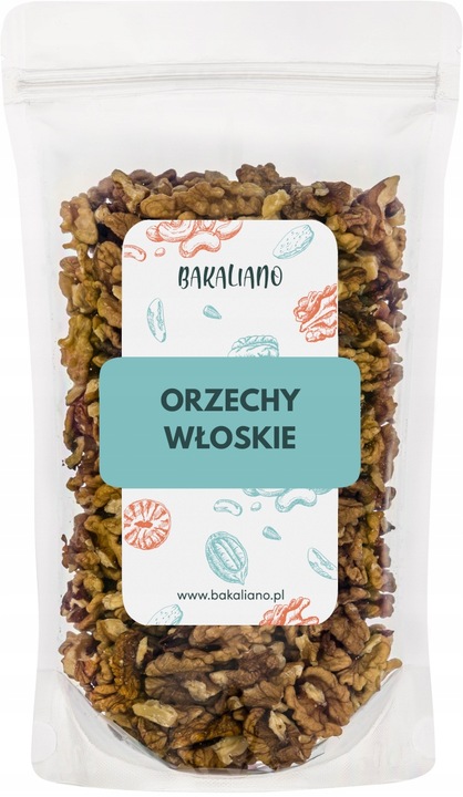 ORZECHY WŁOSKIE ŁUSKANE PL 1kg - PYSZNE NATURALNE ZBIÓR 2024!