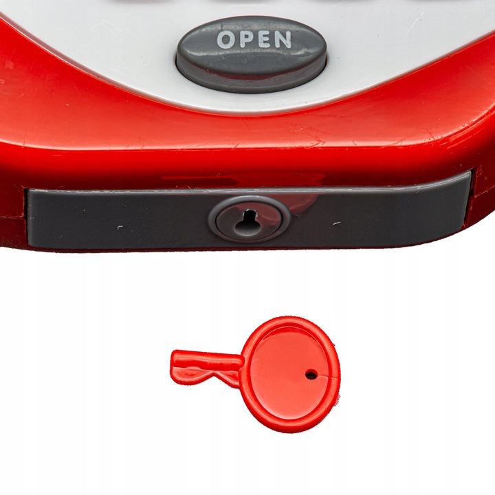 SUPERMARKET SKLEP Kasa Fiskalna Produkty Skaner Koszyk Mikrofon Waga Monety