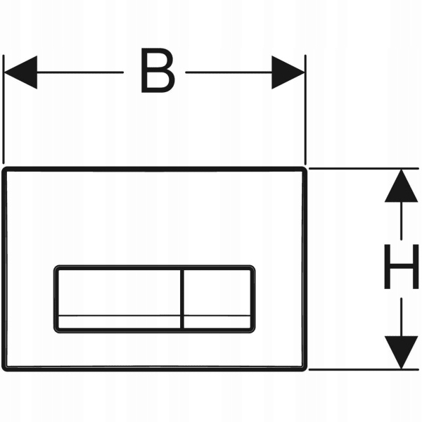 Geberit Delta50 przycisk 115.119.14.1