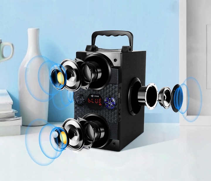 BEZPRZEWODOWY GŁOŚNIK BLUETOOTH MINI KOLUMNA RADIO