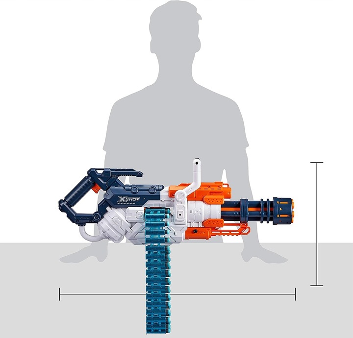 X-SHOT KARABIN CRUSHER MINIGUN + 24 STRZAŁEK NERF