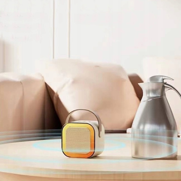 GŁOŚNIK BLUETOOTH PRZENOŚNE KARAOKE LAMPKA RGB 2 MIKROFONY USB SD MINI JACK