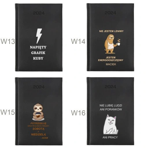 PERSONALIZOWANY KALENDARZ KSIĄŻKOWY PLANER TERMINARZ 2024 A5 NADRUK