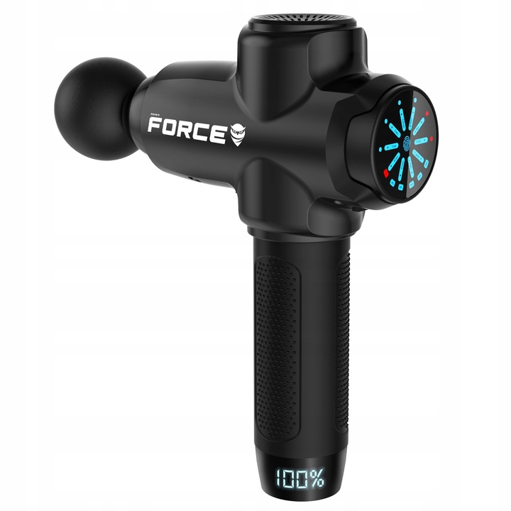 PISTOLET DO MASAŻU masażer do pleców ciała nóg karku stóp +12 KOŃCÓWEK 220W