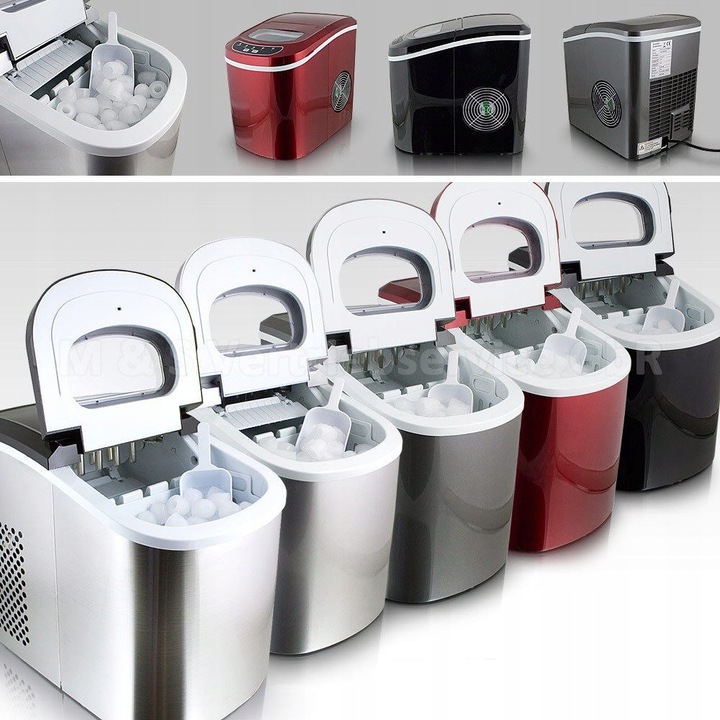 Kostkarka do Lodu Prezent Świąteczny Maszyna do Kostek Lodu 15kg/24h EKO