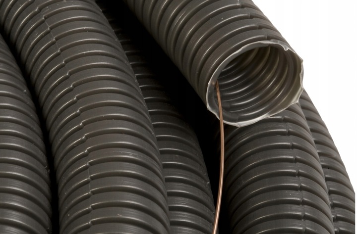 Peszel do kabli i przewodów z pilotem, rura karbowana RKLSP 25/20, 50m 5908