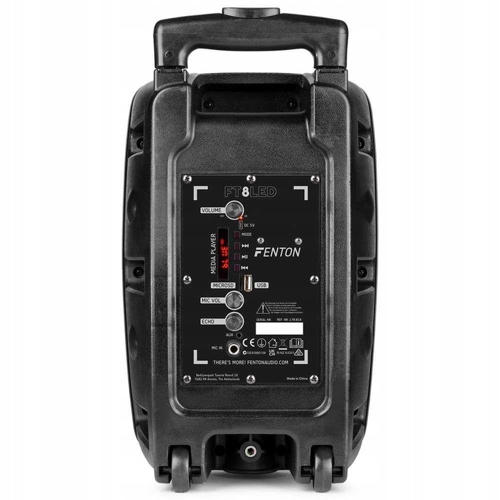 Głośnik BLUETOOTH karaoke 300W MIC PILOT BATERIA