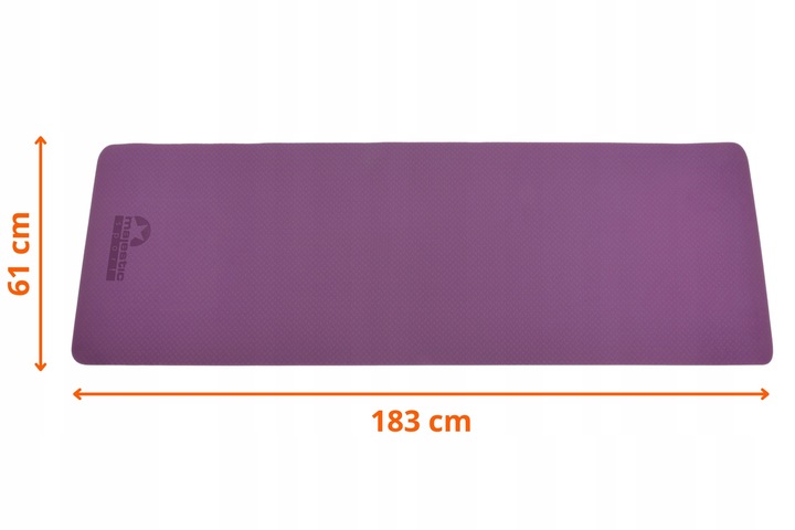 Mata do ćwiczeń Majestic Sport 183 cm x 61 cm róże i fiolety Sport