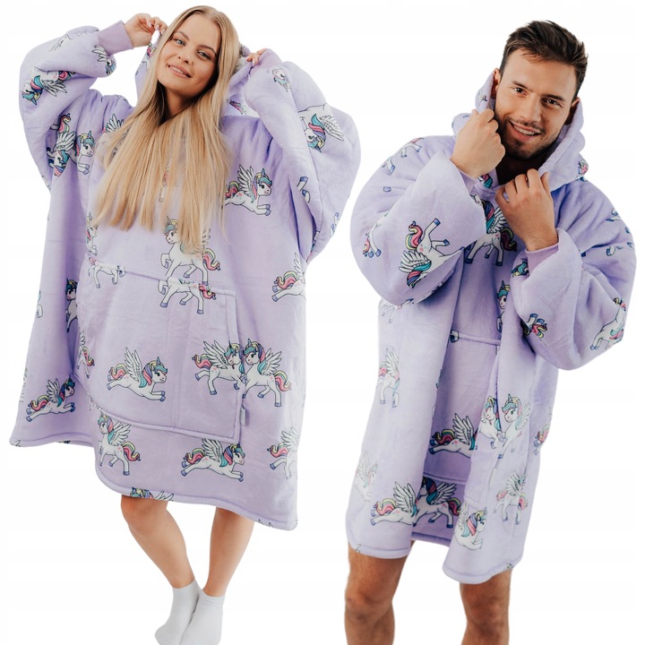 KOC BLUZA Comfy Moment Kocobluza bluzokoc Unicorn Oversize 2w1 prezent