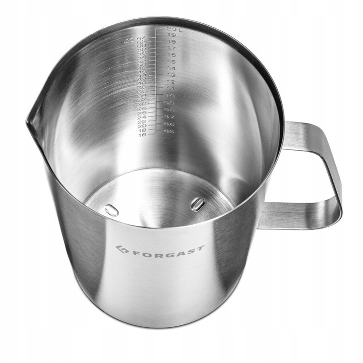 FORGAST DZBANEK STALOWY MIARKA 2 L FG11029