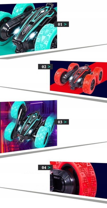 SAMOCHÓD TWISTER DWUSTRONNY ZDALNIE STEROWANY RĘKĄ GESTAMI PILOT DLA DZIECI