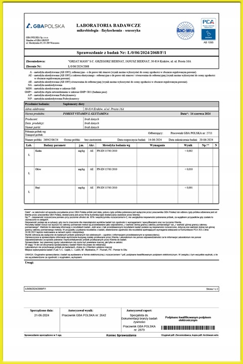 L-GLUTAMINA 500g L-GLUTAMINE 100% CZYSTE AMINOKWASY + BADANIA LABORATORYJNE