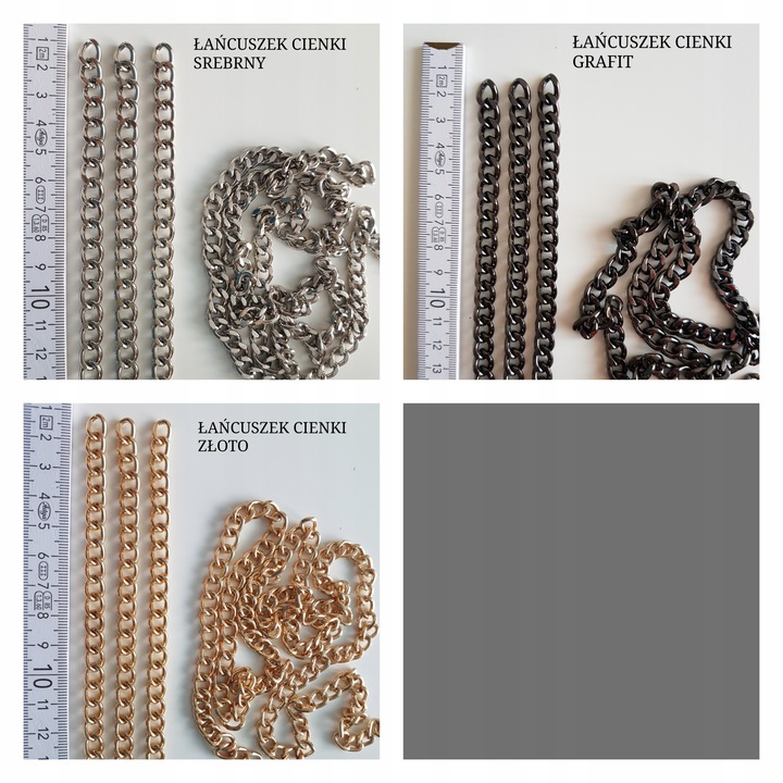 Uchwyty tworzywo z pojedynczym łańcuszkiem do OBAG