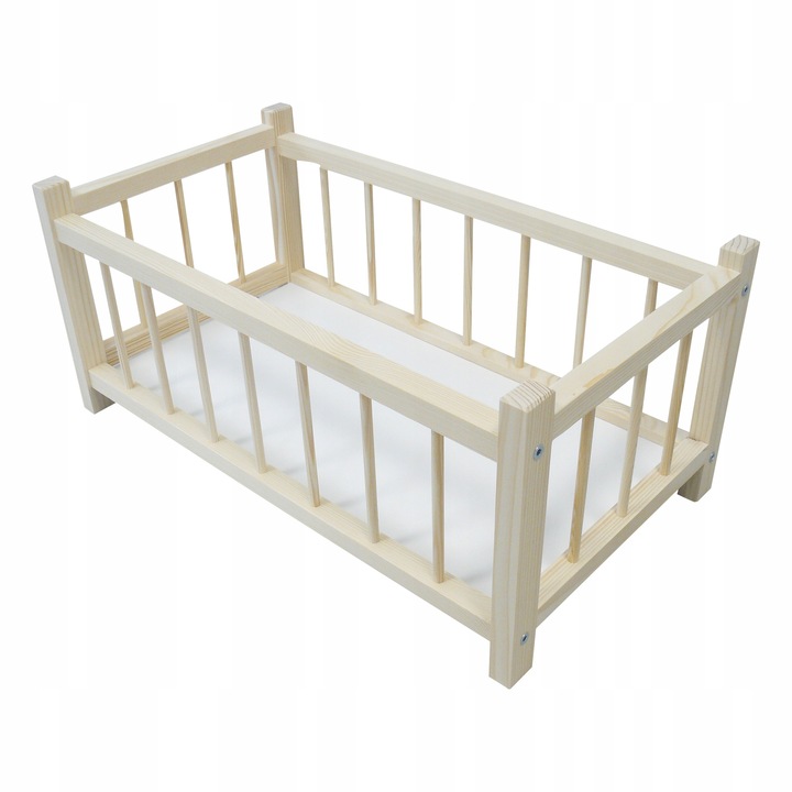 ŁÓŻECZKO DREWNIANE DLA LALEK OD PRODUCENTA NATURALNE NOWOŚĆ !!!