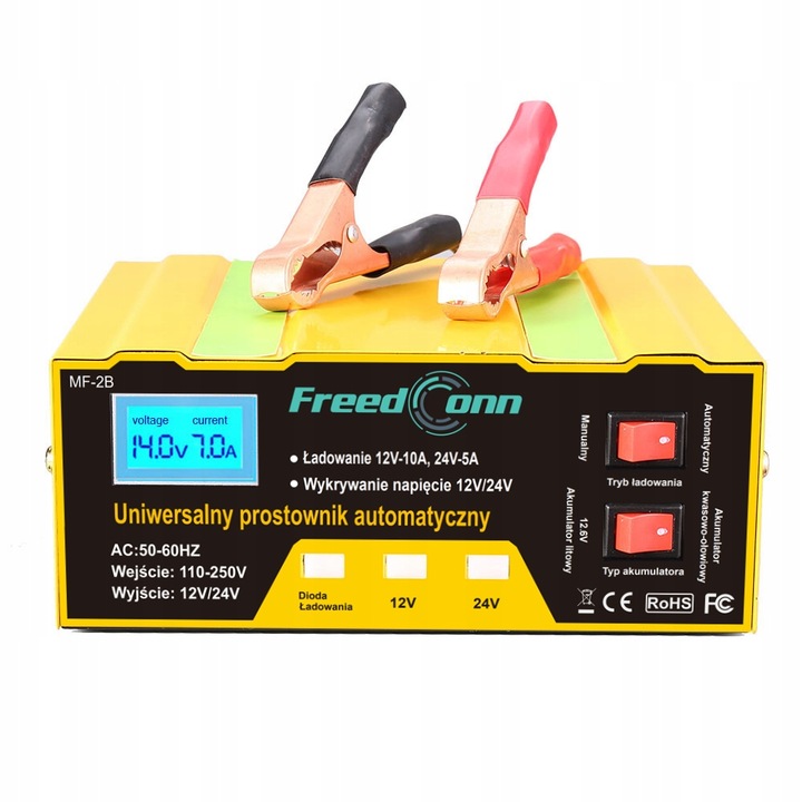 MF-2B Prostownik AUTOMATYCZNY Z FUNKCJĄ NAPRAWY 12V 24V