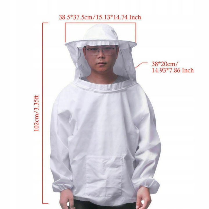 UBRANIA DLA PSZCZELARZY ZESTAW NARZĘDZI PSZCZELARSKICH STRÓJ PSZCZELARSKI