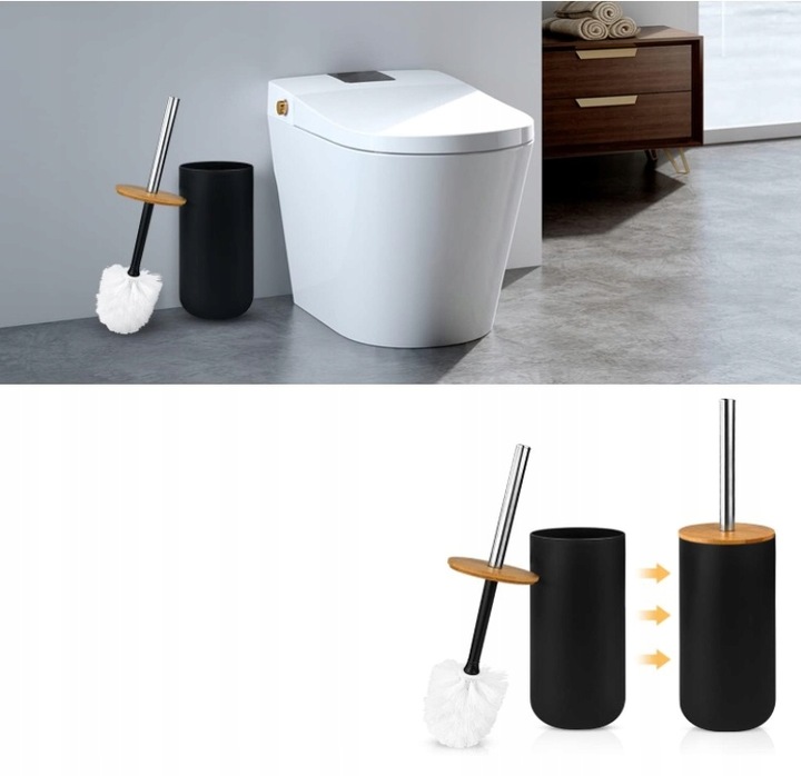 Zestaw łazienkowy akcesoriów łazienkowych 6 elementów kosz szczotka do WC