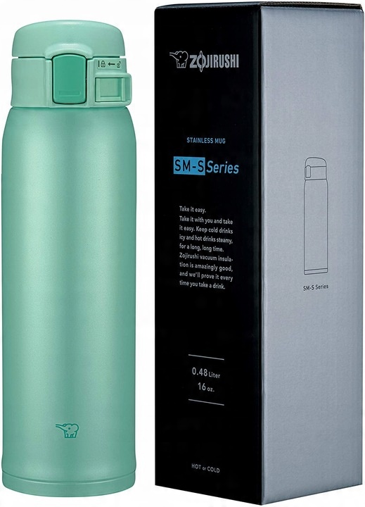 Zojirushi kubek termiczny stal nierdzewna SM-SR48GP 480ml miętowy