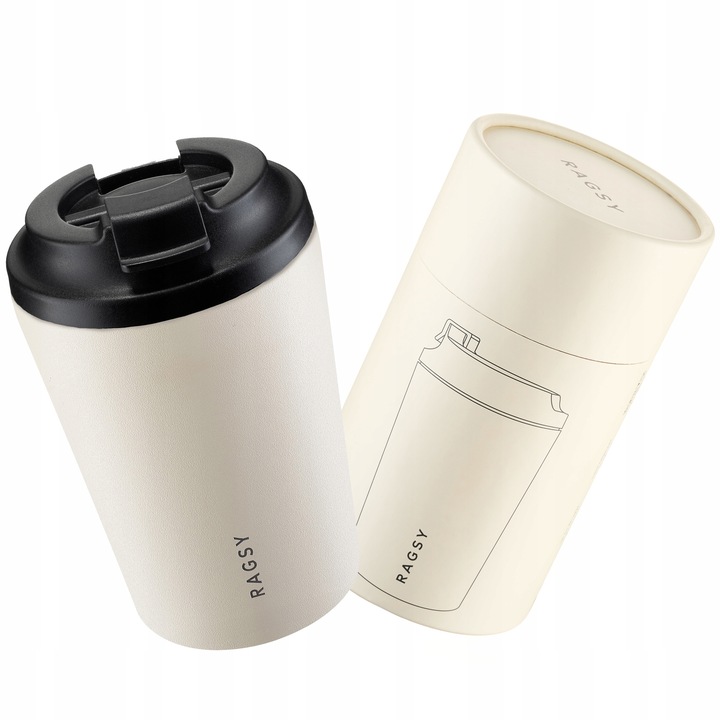 Kubek Termiczny ze stali nierdzewnej BPA FREE Simply Cup 340 ml - Sand