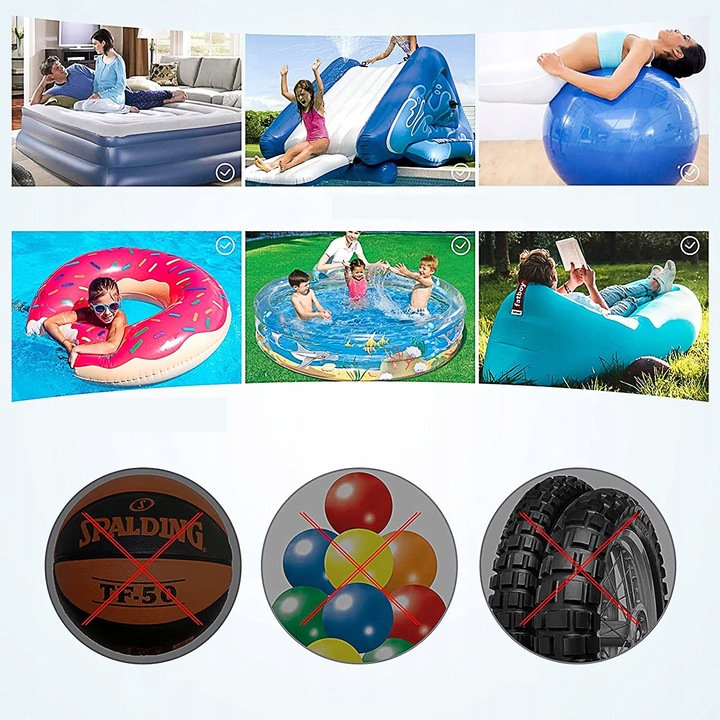 AKUMULATOR MINI POMPA ELEKTRYCZNA NADAJE SIĘ DO PONTONÓW/MATERACY 4000mah