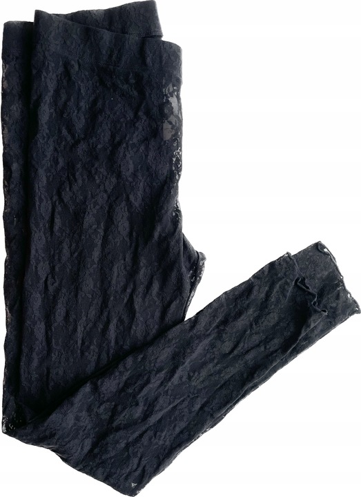 CALZEDONIA Legginsy L - 40 KORONKA CZARNE